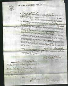 Court of Common Pleas - Elizabeth Wanstall-Original Ancestry