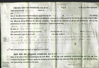 Deed by Married Women - Amelia Aislabie and Caroline Smith-Original Ancestry