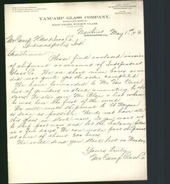Letterhead - VanCamp Glass Company