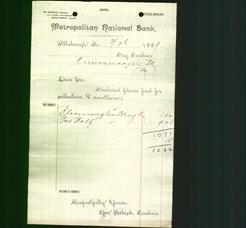 Bank Letterhead - Metropolitan National Bank