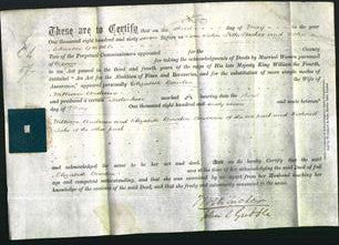 Deed by Married Women - Elizabeth Bowden Andrews-Original Ancestry