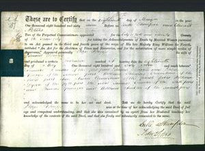 Deed by Married Women - Eliza Briggs-Original Ancestry