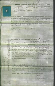 Deed by Married Women - Sarah Anne Cunningham-Original Ancestry