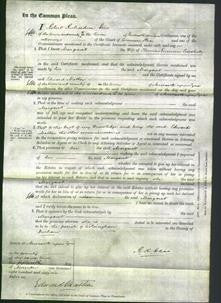 Court of Common Pleas - Margaret Crawhall-Original Ancestry