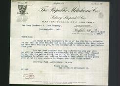 Letterhead - The Republic Metalware Co.