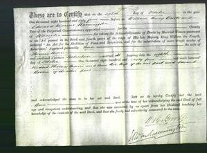 Deed by Married Women - Ann Morris-Original Ancestry