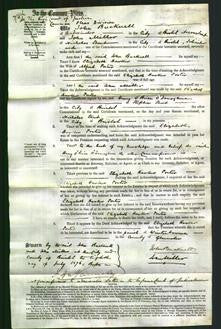 Court of Common Pleas - Elizabeth Hawker Porter-Original Ancestry
