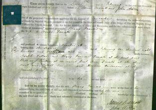 Deed by Married Women - Mary Frances Donald-Original Ancestry