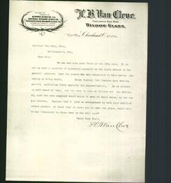 Letterhead - H.B. Van Cleve