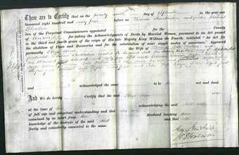 Deed by Married Women - Eliza Ann Hobson-Original Ancestry