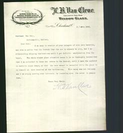 Letterhead - H.B. Van Cleve