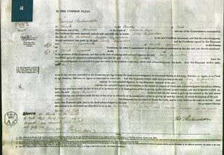 Court of Common Pleas - Mary Serjeantson-Original Ancestry