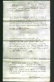 Deed by Married Women - Eleanor Martha Jones-Original Ancestry