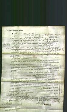Court of Common Pleas - Elizabeth Heaton-Original Ancestry