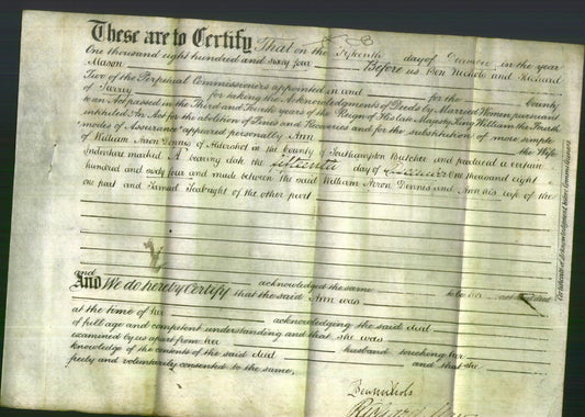 Deed by Married Women - Ann Dennis