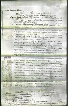 Court of Common Pleas - Margaret Wignall and Abigail Emma Harrison-Original Ancestry