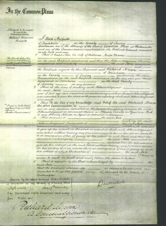 Court of Common Pleas - Ann Dennis