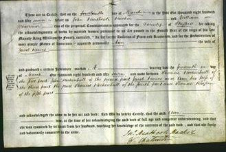 Deed by Married Women - Ann Howes-Original Ancestry
