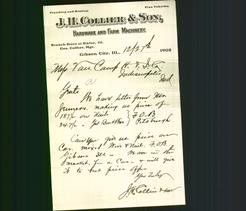 Letterhead - J.H. Collier & Son