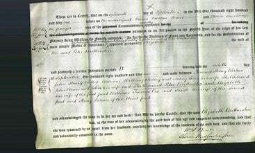 Deed by Married Women - Elizabeth Brotherston-Original Ancestry