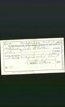 Wakefield, Massachusetts Payment Voucher - John B Cotton