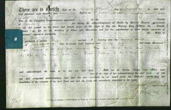 Deed by Married Women - Sarah Cooke-Original Ancestry