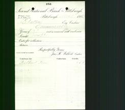 Bank Letterhead - Second National Bank of Pittsburgh