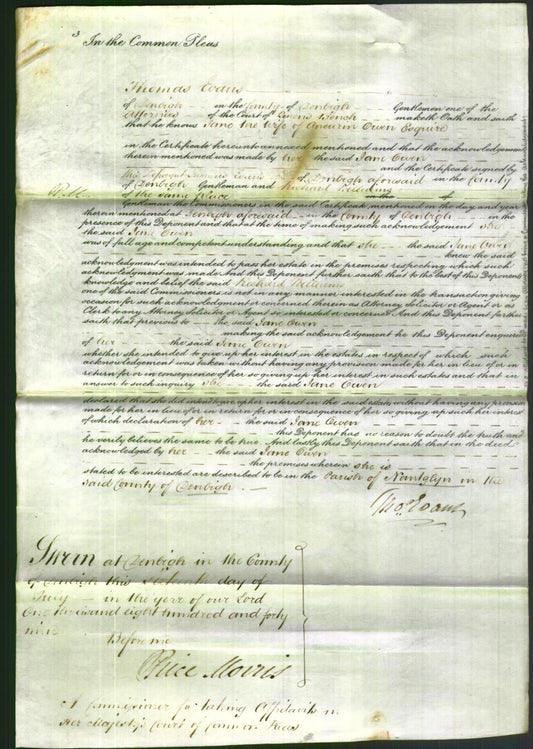 Court of Common Pleas - Jane Owen