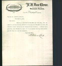 Letterhead - H.B. Van Cleve