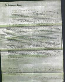 Court of Common Pleas - Elizabeth Pritchard and Mary Clulcott-Original Ancestry