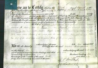 Deed by Married Women - Rachel Hollingsworth-Original Ancestry