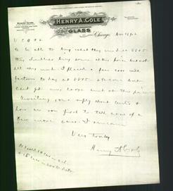 Letterhead - Henry A. Cole