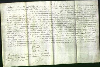 Deed by Married Women - Mary Wakefield, Mary Allen Wakefield, Mary Pilcher, Ann Smith and Maria Dixon-Original Ancestry