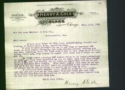 Letterhead - Henry A. Cole