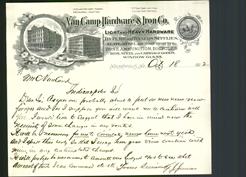 Letterhead - Van Camp Hardware & Iron Co.
