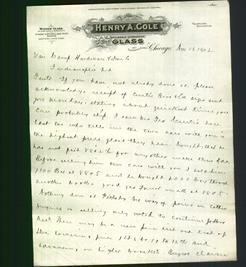 Letterhead - Henry A. Cole