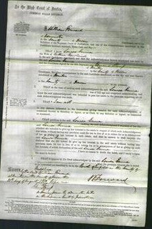 Court of Common Pleas - Louisa Emma Newland-Original Ancestry