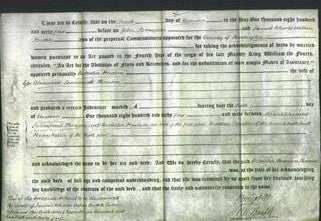 Deed by Married Women - Cornelia Hewison Thomson-Original Ancestry