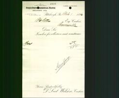 Bank Letterhead - Fort Pitt National Bank
