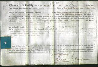 Deed by Married Women - Mary Jane Millington and Maria Murray-Original Ancestry