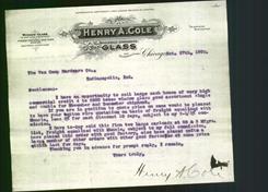 Letterhead - Henry A. Cole