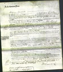 Court of Common Pleas - Mary Ann Clifton-Original Ancestry