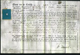Deed by Married Women - Elizabeth Mary Dawson-Original Ancestry