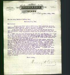 Letterhead - Henry A. Cole