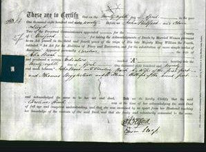 Deed by Married Women - Caroline Beech-Original Ancestry