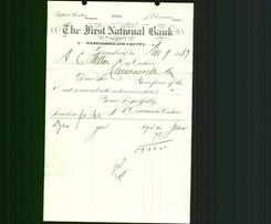 Bank Letterhead - First National Bank
