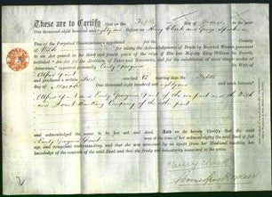 Deed by Married Women - Emily Georgina Grant-Original Ancestry
