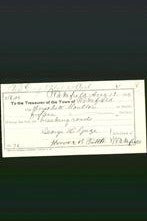 Wakefield, Massachusetts Payment Voucher - Herschell Moulton