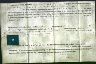 Deed by Married Women - Sarah Ann Dean-Original Ancestry