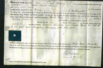 Deed by Married Women - Sarah Payne Newcombe-Original Ancestry